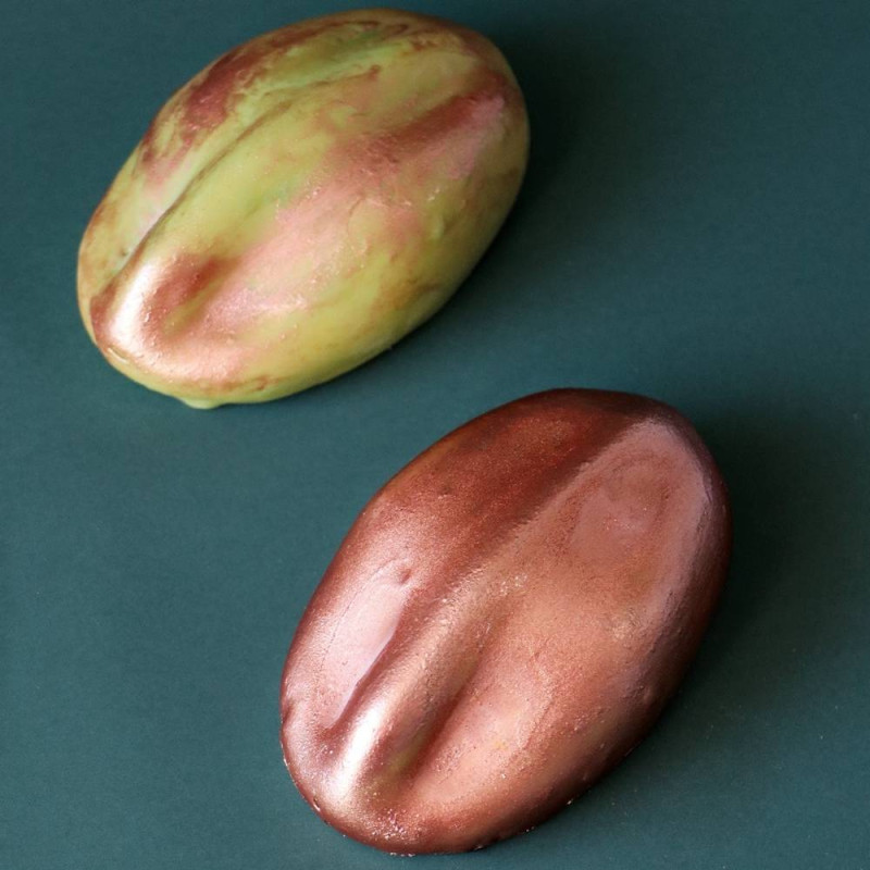 Pistachio trompe l’œil with rose gold food colouring - ScrapCooking®