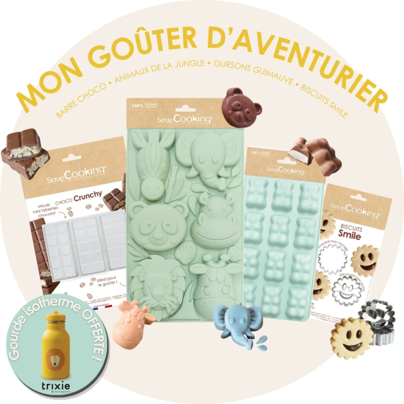 Children’s snack mould set + free 350 ml water bottle | ScrapCooking®