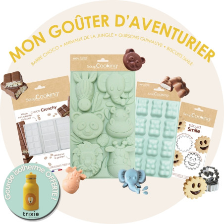Children’s snack mould set + free 350 ml water bottle | ScrapCooking®
