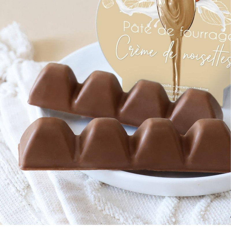 Photo: Crunchy chocolate bars with hazelnuts - ScrapCooking®