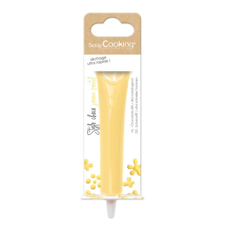 Stylo goût choco jaune pastel réf.6804