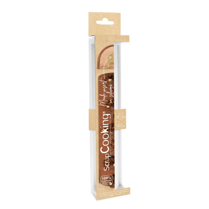 Moule silicone insert bûche 25cm pack - ScrapCooking
