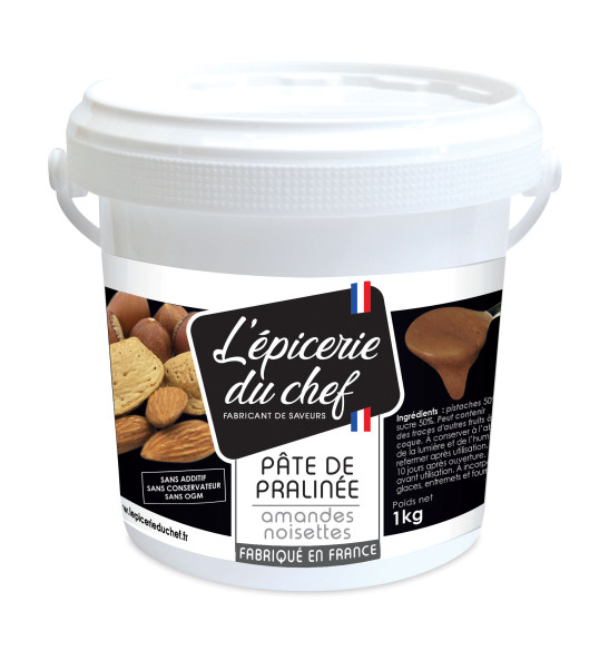 EDC8640 Pâte de praliné amandes noisettes 1kg