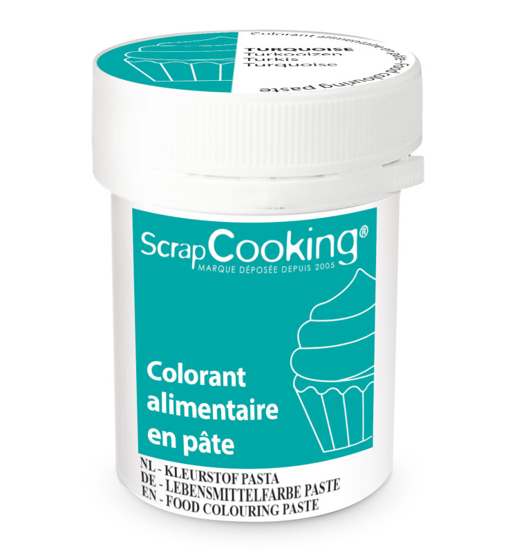 Colorant alimentaire en pâte turquoise 20g réf;4259