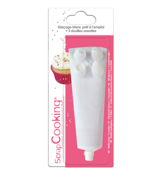 Ready-to-use white icing pen 100 g