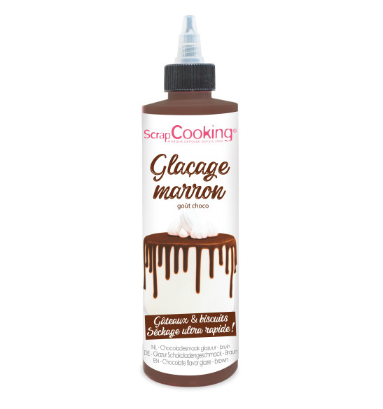 Glaçage marron prêt à l'emploi goût choco - dripcake réf.4704