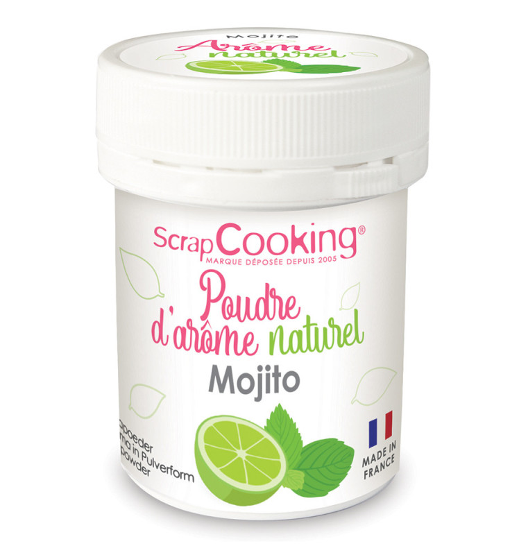 Pot of mojito natural powdered flavouring - ScrapCooking®
