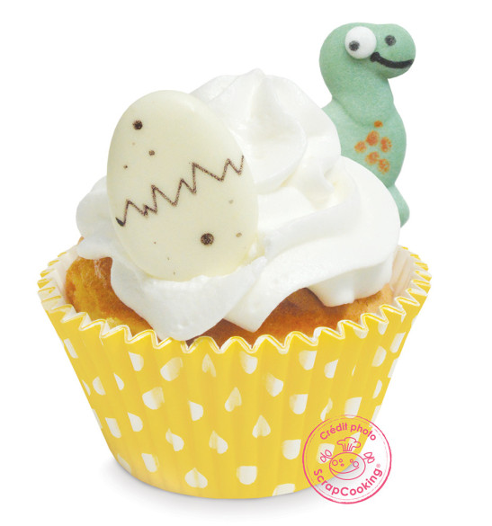 Dinosaur-themed sweet scenery decorations - ScrapCooking®