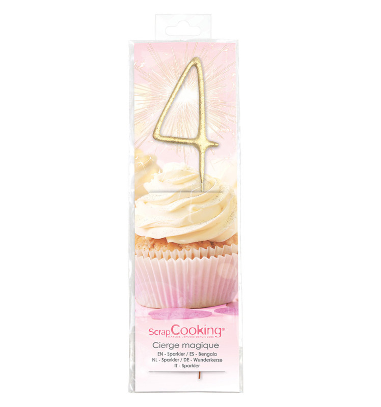 XXL Sparkler Number 4 - ScrapCooking®