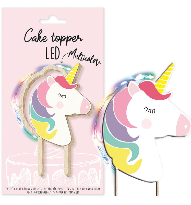 Unicorn LED cake topper - ScrapCooking®