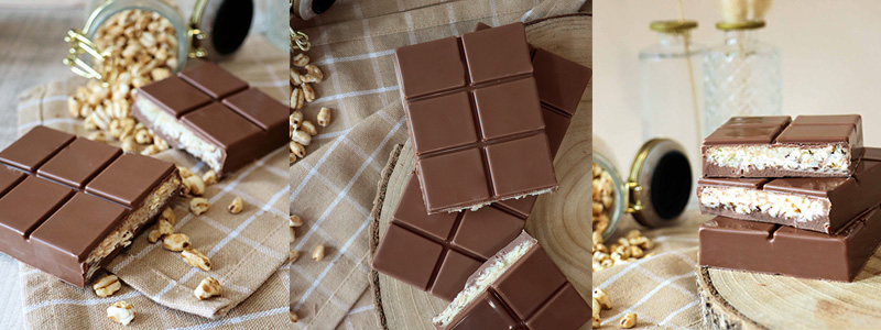 Recette tablette de chocolat façoncountry - ScrapCooking