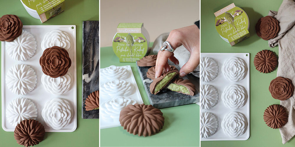 Ambiance fleurs choco fourrées Kadaïf - Recette ScrapCooking