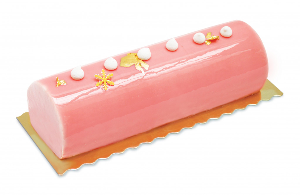 Bûche 3D glaçage miroir