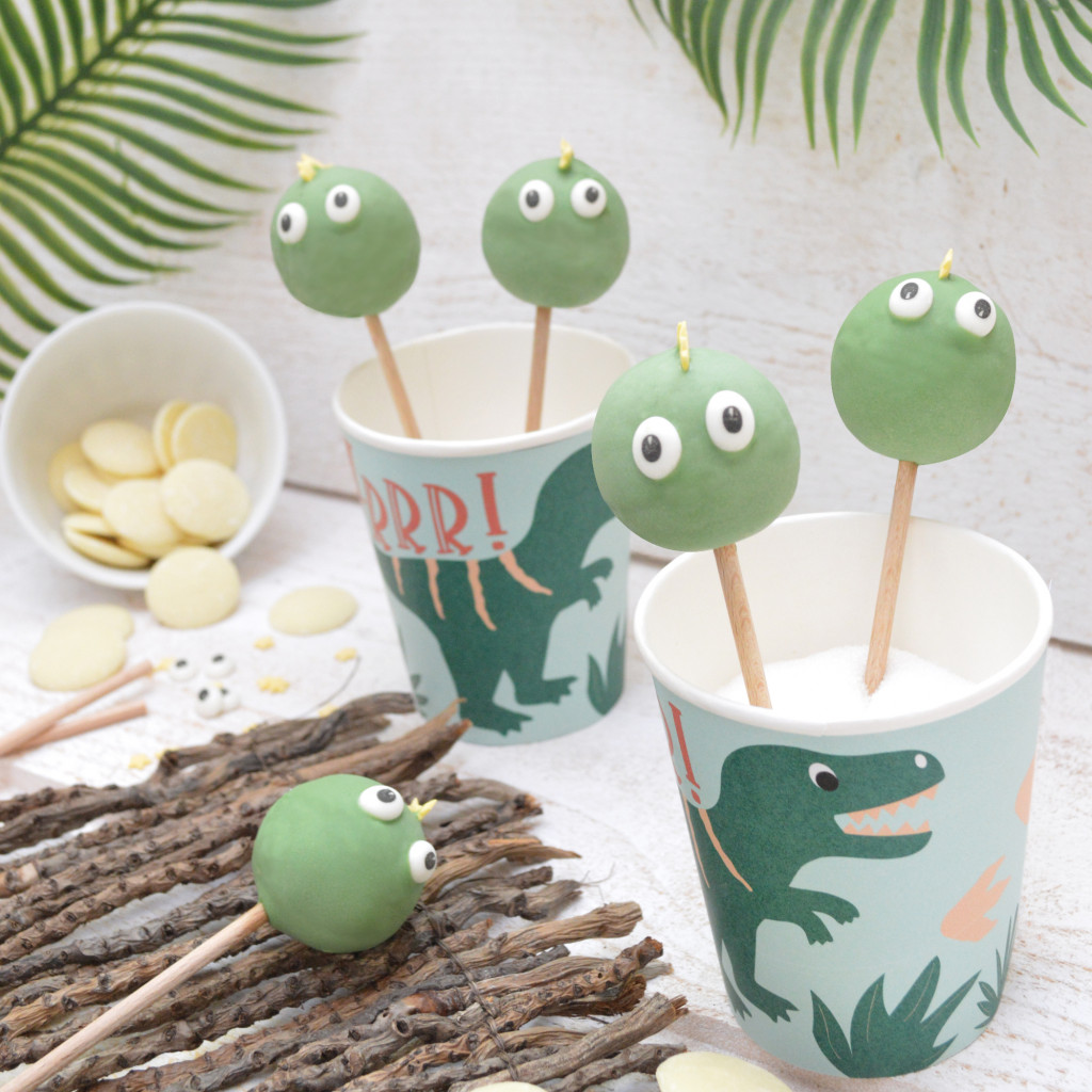 Recette cake pops dinos