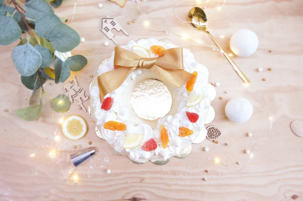 Couronne de Noël agrumes/chocolat