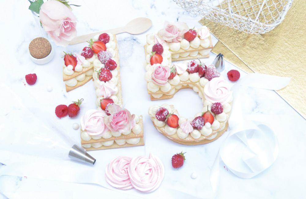 Number cake à la chantilly mascarpone