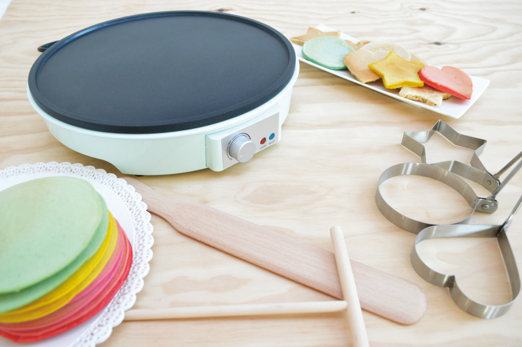 Recette crêpes multicolores faciles