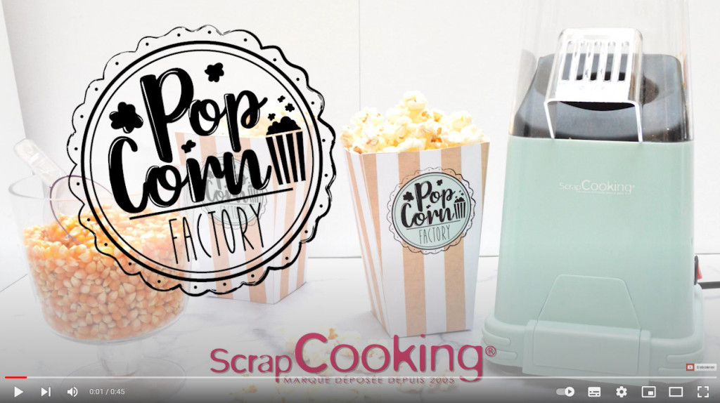 Comment réaliser des pop'corn avec notre Popcorn Factory ?