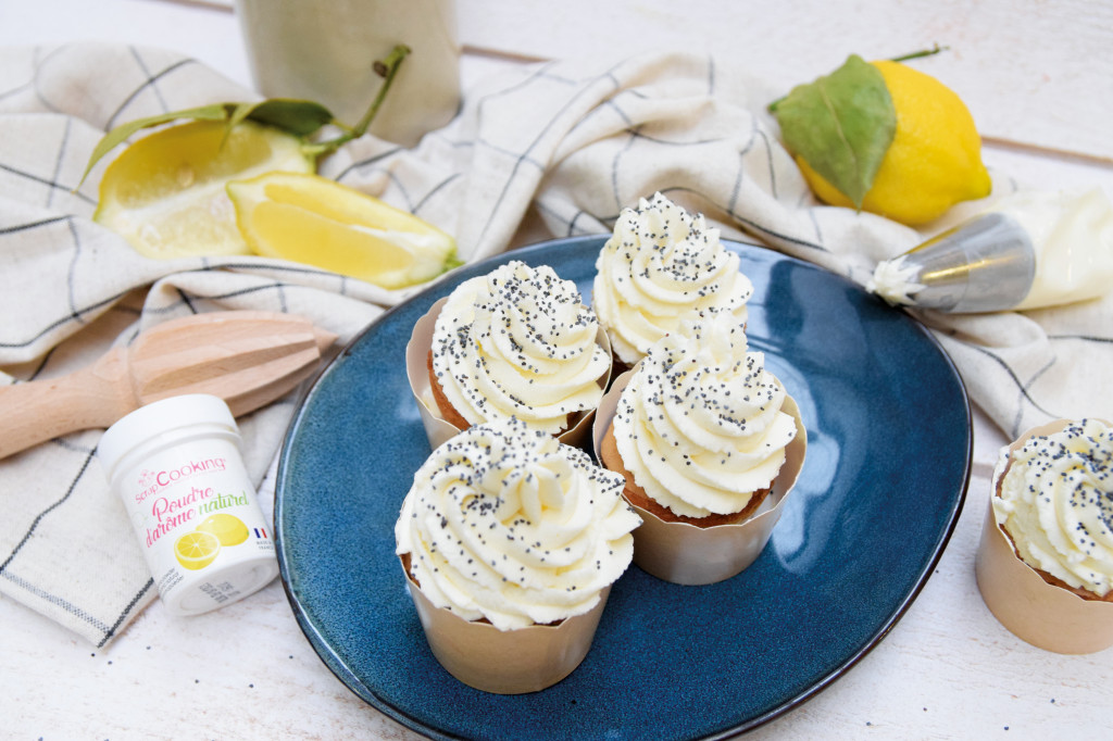 Recette cupcakes citron/pavot