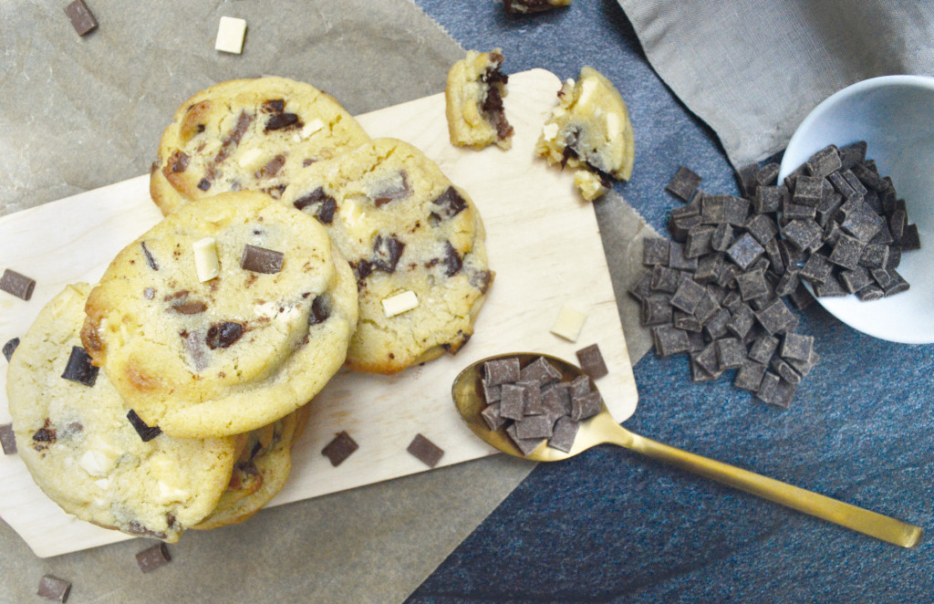 Recette cookies américains 3 chocolats