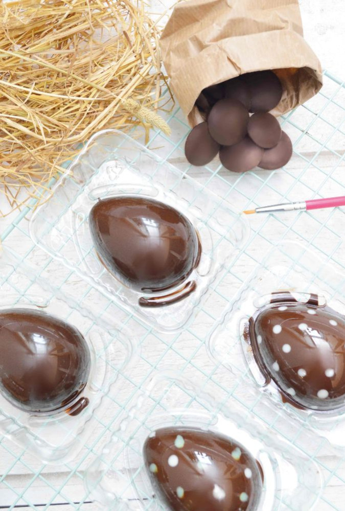 Coques en chocolat noir faciles