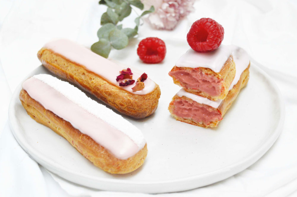 Éclairs à la framboise