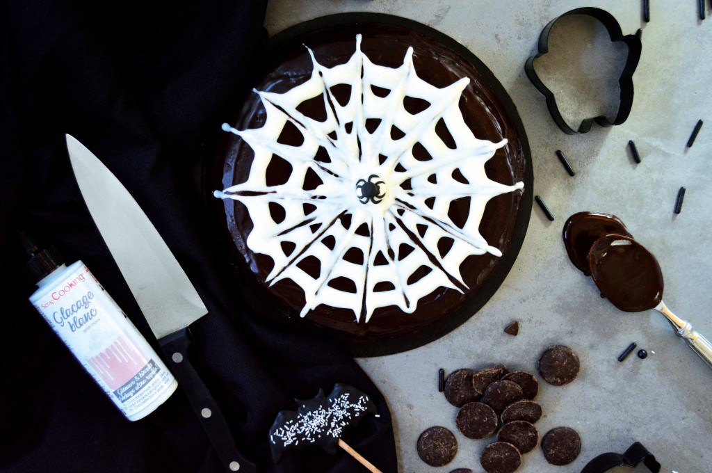 Recette gâteau Halloween toile d'araignée facile