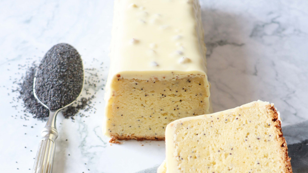 Recette cake citron pavot glaçage rocher chocolat blanc 