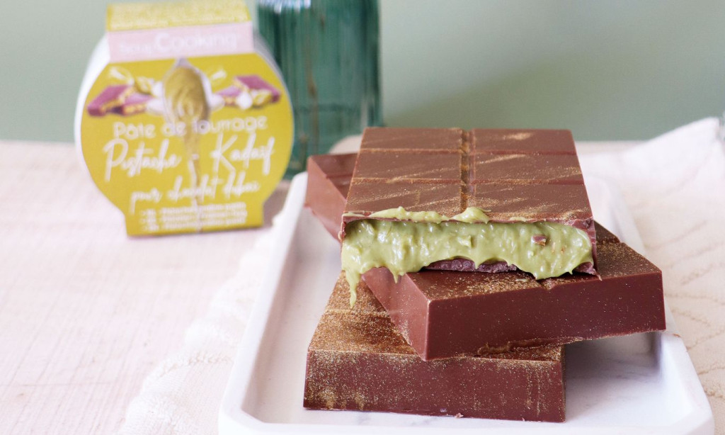 Recette tablette de chocolat de Dubaï à la pistache 