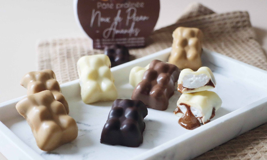 Recette oursons chocolat guimauve et pécan