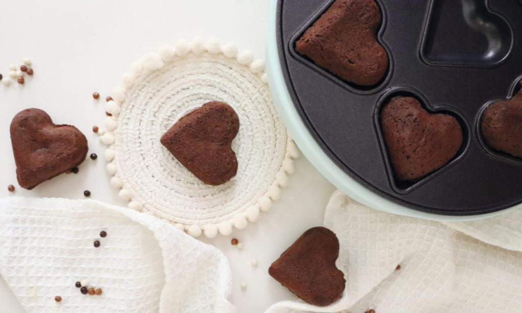 Recette fondants au chocolat cœurs à la machine 