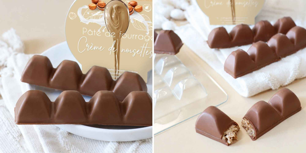 Recette barre chocolatée croustillante et noisette