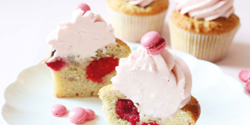 Recette cupcakes framboises