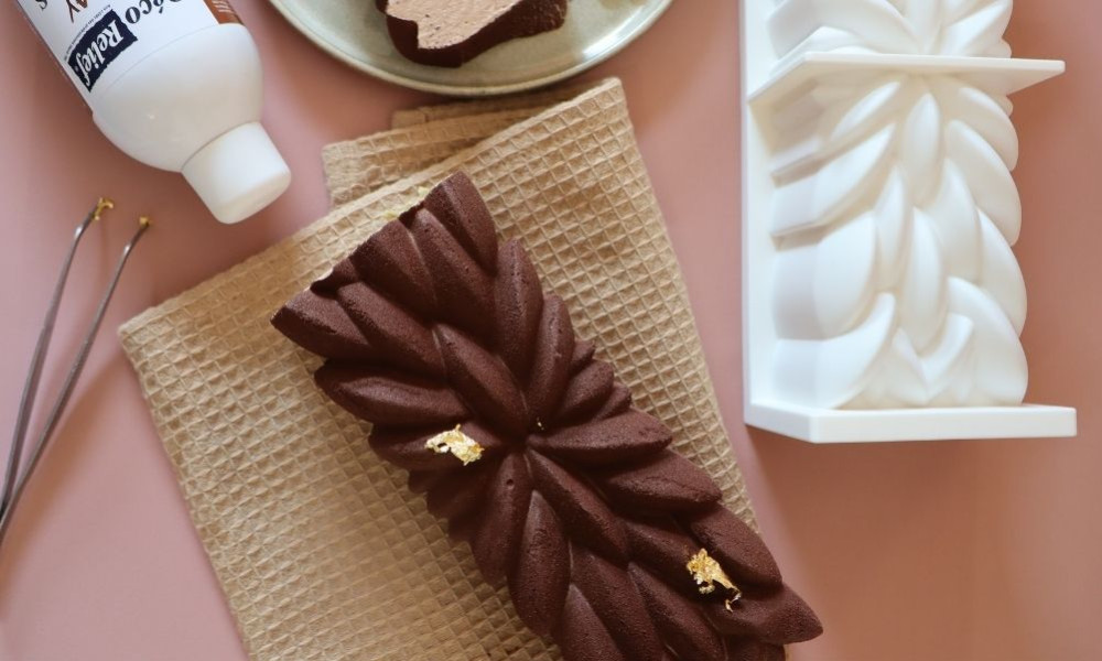 Recette bûche chocolat pistache façon Dubaï