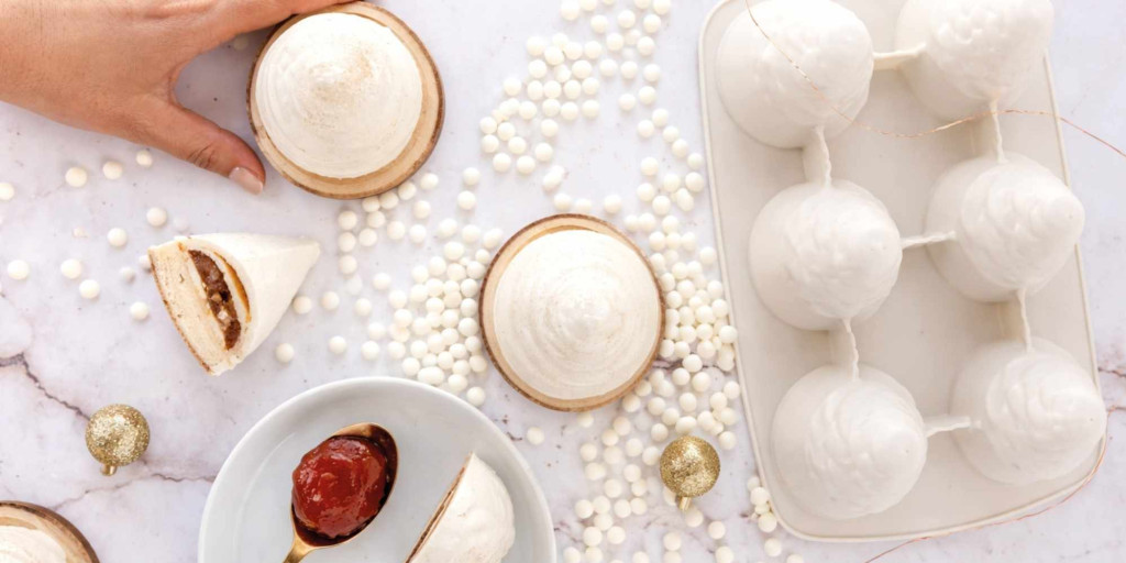 Recette entremets trompe l'œil sapin amande et fleur d'oranger