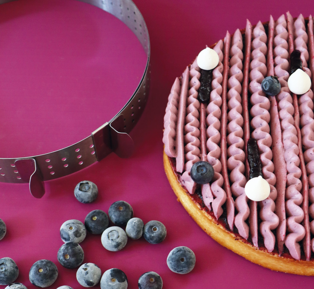 Recette tarte aux myrtilles et ganache vanille
