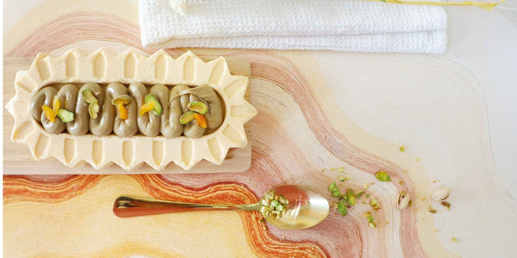 Recette bûche abricot pistache