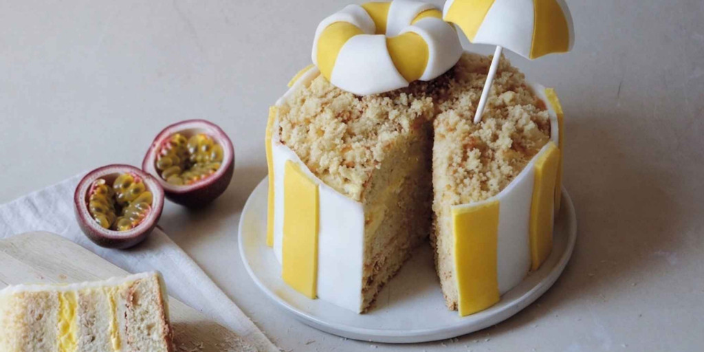 Recette layer cake d'été coco et passion