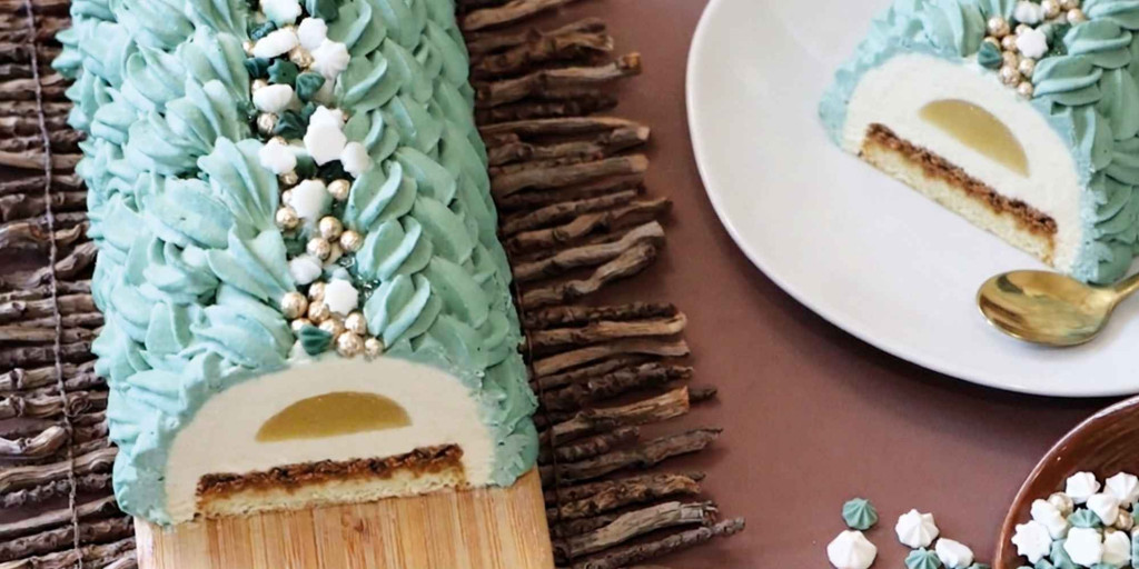Recette bûche poire mascarpone et spéculoos