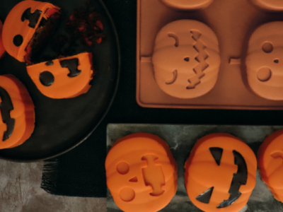 Recette Marbrés Citrouille Halloween avec coque en chocolat