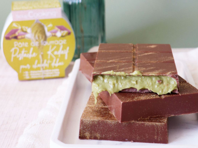 Recette tablette de chocolat de Dubaï à la pistache 