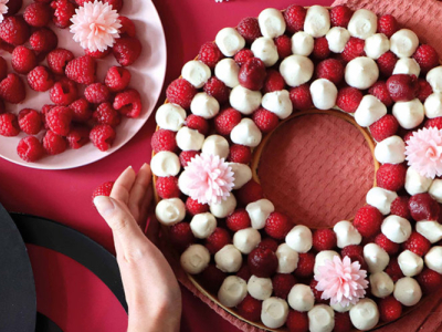Recette facile tarte aux framboises ganache chocolat blanc