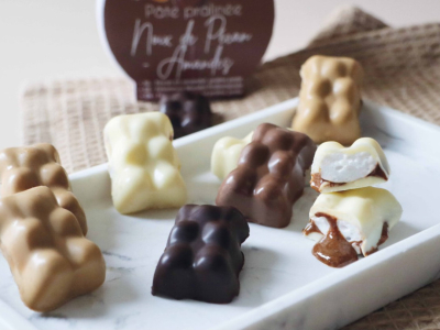 Recette oursons chocolat guimauve et pécan