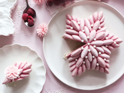 Recette vacherin framboise vanille meringue Céleste