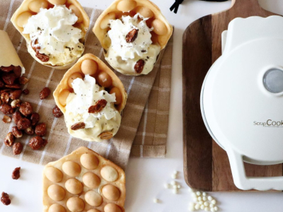 Recette mini bubble waffle moelleuses à la machine