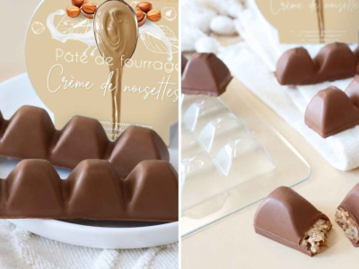 Recette barre chocolatée croustillante et noisette