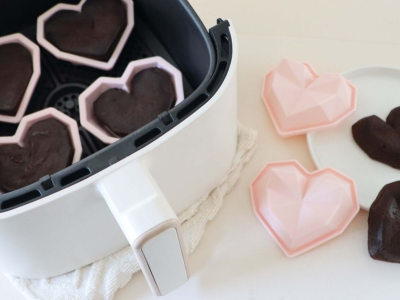Recette inratable du cœur coulant au chocolat au air fryer (3 en 1)