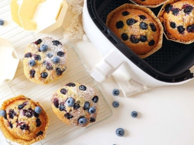 Recette mini moelleux aux myrtilles au air fryer