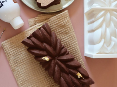 Recette bûche chocolat pistache façon Dubaï