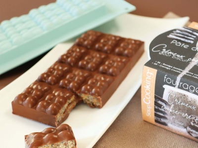 Recette Tablette Ourson chocolat fourrée Praliné Croustillant